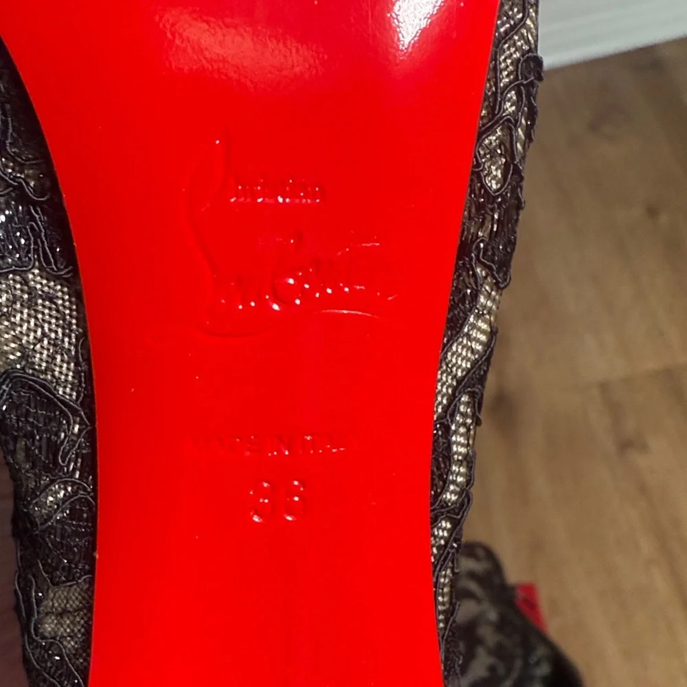 Christian Louboutin Patent Lace Dentelle Psybootie 100 - Size 36 - Picture 7 of 7